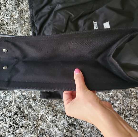 YSL bag Saint Laurent YSL Rive Gauche Checked TOTE - Picture 12 of 12